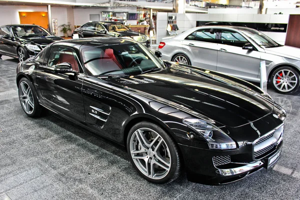 Kiev, Ukraine; January 20, 2016; Mercedes-Benz SLS 6.3 AMG. Editorial photo. — Stock Photo, Image