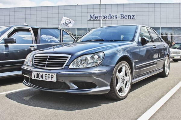 Ukraine, Kiev; September 17, 2014; Mercedes-Benz S55 AMG (W220). Editorial photo.