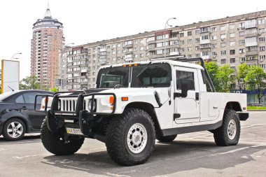 Kiev. 9 Eylül 2016; Hummer H1. Editoryal fotoğraf.