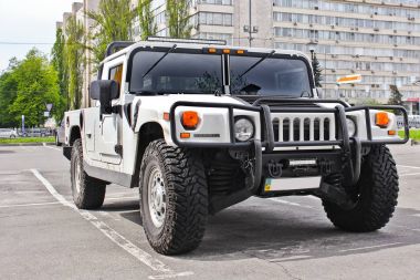 Kiev. 9 Eylül 2016; Hummer H1. Editoryal fotoğraf.
