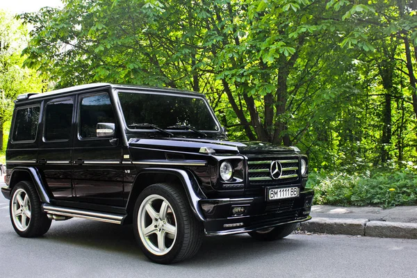 Kiev. 9 Eylül 2016; Mercedes-Benz G55 Amg. Editoryal fotoğraf. — Stok fotoğraf