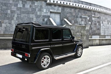 Ukrayna, Kiev; 21 Eylül 2014; Mercedes-Benz G 55 Amg. Editoryal fotoğraf.