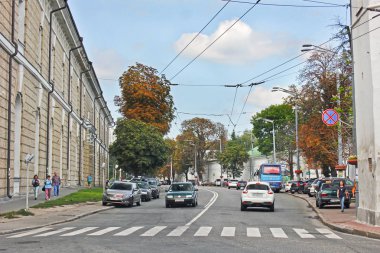 Kiev. Sokaklar. 2 Eylül 2017, Kiev - Ukrayna; Editoryal fotoğraf.