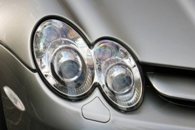 5 Eylül 2017. Kiev - Ukrayna. Şehir Merkezi. Hypercar. Ayarlama. Mercedes-Benz Slr Mclaren 722 Edition. Editoryal fotoğraf.