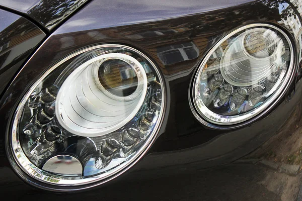 Car Details Car Headlights Luxury Headlights — Stock Photo, Image