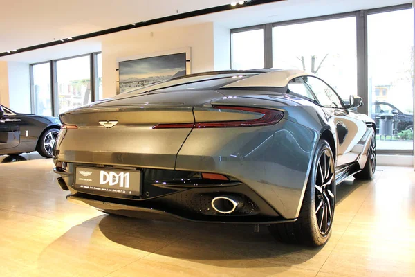 Aston Martin Db11 Nowy Samochód Kijów Ukraina Września 2017 Zdjęcia — Zdjęcie stockowe