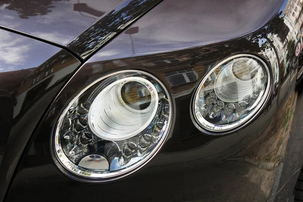 Autoscheinwerfer Luxusscheinwerfer Details Zum Auto — Stockfoto