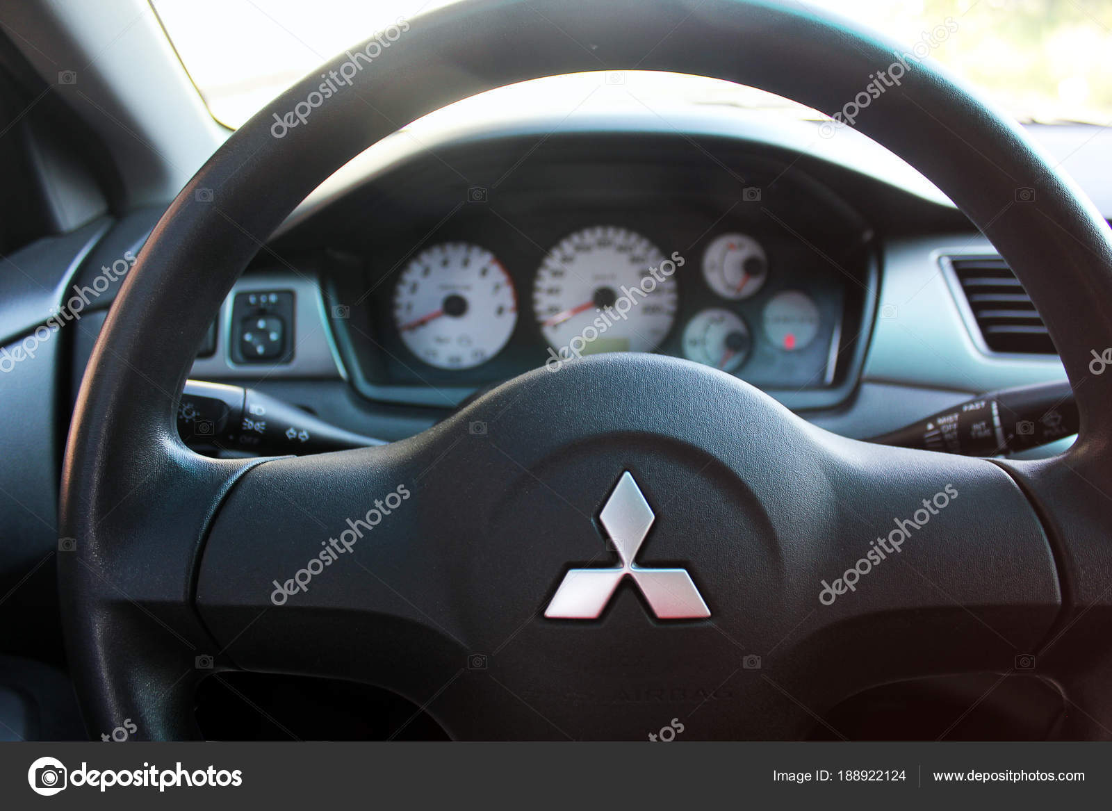 Mitsubishi Lancer View Interior Modern Automobile Showing