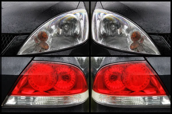 Reflektory Samochodowe Reflektory Luksusowych — Zdjęcie stockowe