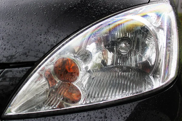 Car Headlights Luxury Headlights Car Details — Stock Photo, Image