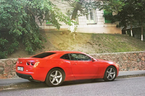 Kiev Ucrânia Junho 2017 Muscle Car Carro Sonho Chevrolet Camaro — Fotografia de Stock