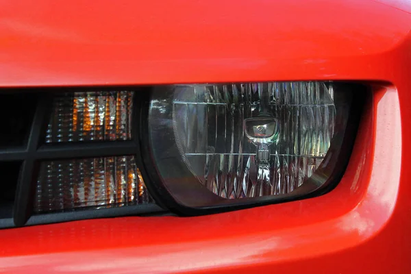 Reflektory Samochodowe Dane Samochodu — Zdjęcie stockowe