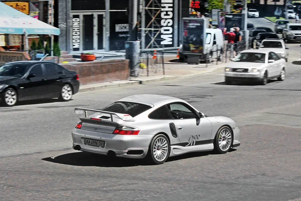 Porsche 911 996 Turbo 9Ff Bewegung Redaktionsfoto Kiew Ukraine Juni — Stockfoto