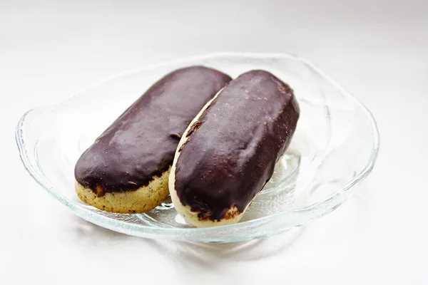 Keks Süßigkeiten Auf Einem Teller — Stockfoto
