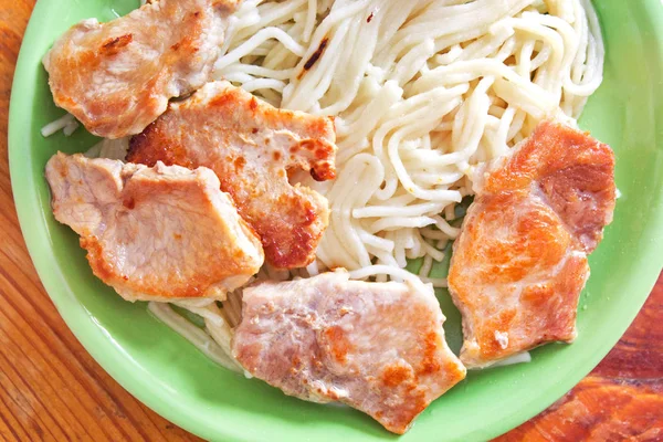 Špagety Maso Pozadí Potravin — Stock fotografie