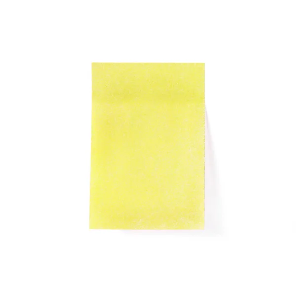 Pegatina sobre un fondo blanco. Trozo de papel coloreado . —  Fotos de Stock