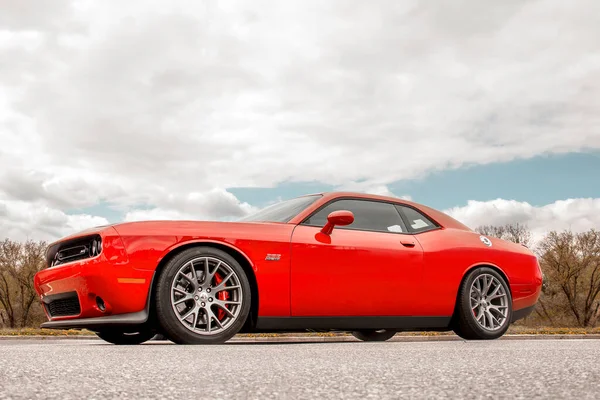 Kiev Ukraina April 2020 Mobil Berotot Dodge Challenger Srt8 392 — Stok Foto