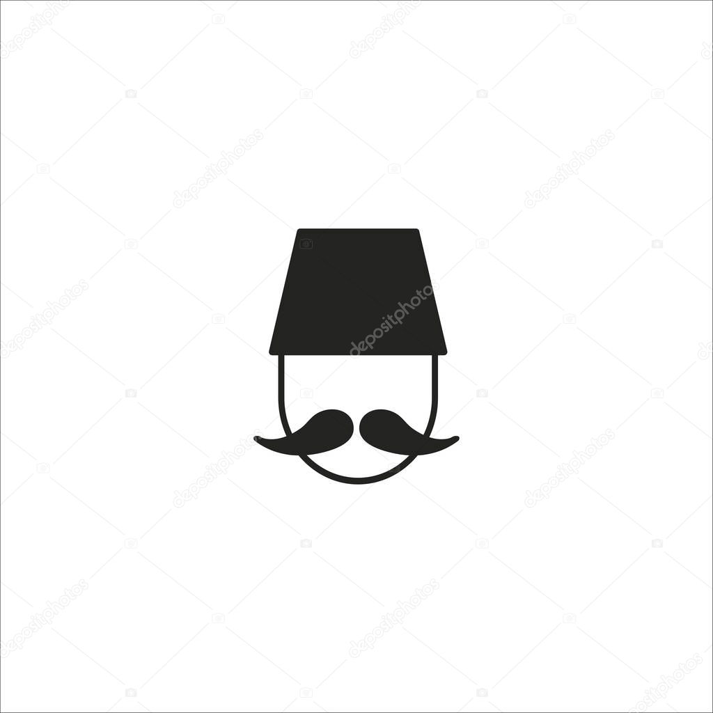 Turkish man with mustache and national fez hat