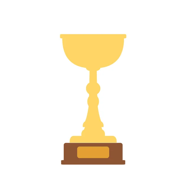 Κύπελλο χρυσό τρόπαιο στο φόντο. 1η θέση έννοια. Παράδοση βραβεία στον νικητή. Εικονογράφηση διάνυσμα — Διανυσματικό Αρχείο