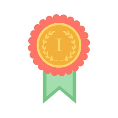 Kabartma ayrıntı defne çelengi ve yansımaları kavramsal bir zafer kazanan ilk yerleşim başarı ödülü ile vektör altın madalya veya beyaz arka plan üzerinde Kalite