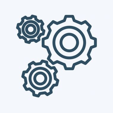 Ekibimizi dişli. Simge ayarlarını. dişli. Dişli çarkı sparks Mekanizmalı