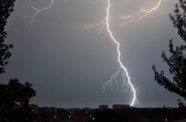  Geceleri gök gürültülü fırtına  