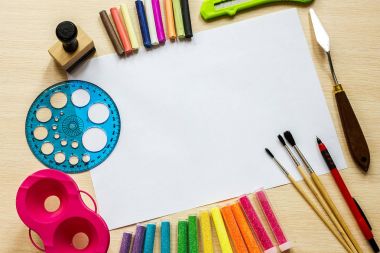 arka plan resim mürekkep ve diğer çizim araçları