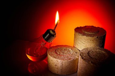 Fikri eski bir yanan ampul bir gaz lambası yineleme için ikinci bir hayat vermektir