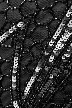 Parlak renklerin payetleri ve payetleri ile kumaş. Moda glitter kumaş, payetler. Parlak yüzey