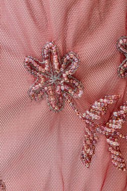 Parlak renklerin payetleri ve payetleri ile kumaş. Moda glitter kumaş, payetler. Parlak yüzey