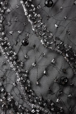 Parlak renklerin payetleri ve payetleri ile kumaş. Moda glitter kumaş, payetler. Parlak yüzey