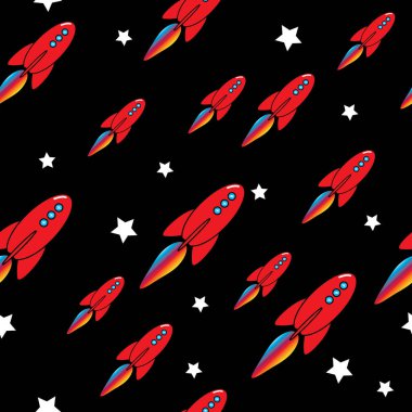 vektör sorunsuz roket desen