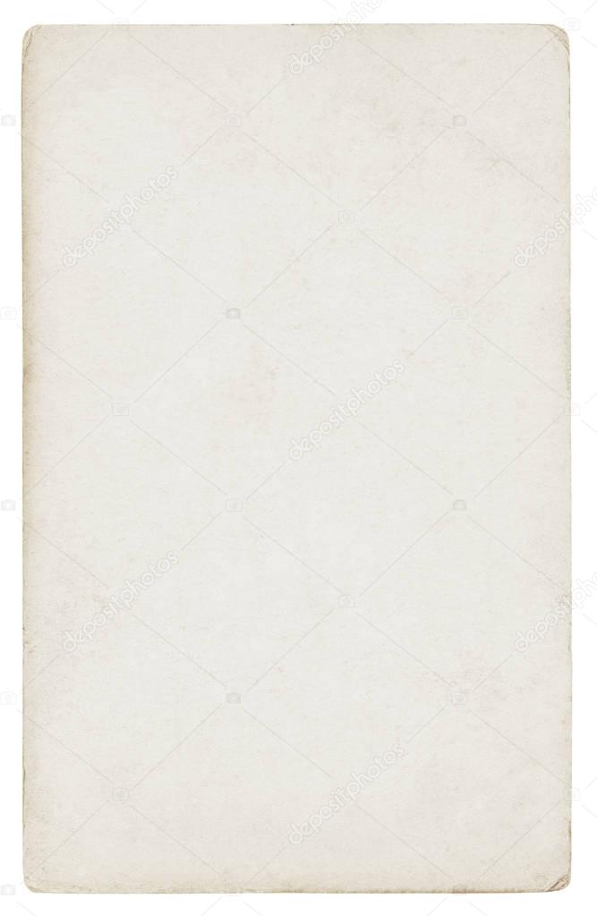Antique paper isolated on white