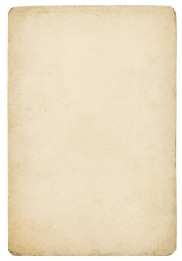 Beyaz izole kahverengi kağıt