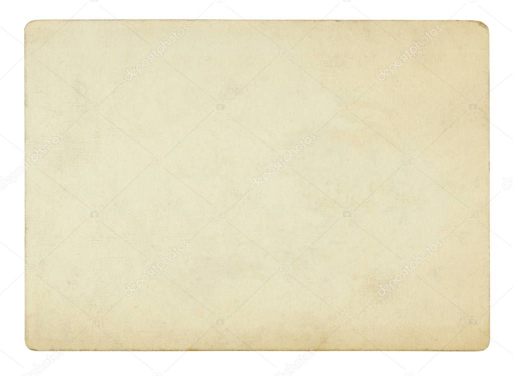 Antique paper isolated on white