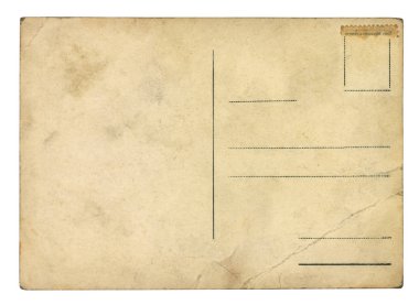 Eski kartpostal - izole