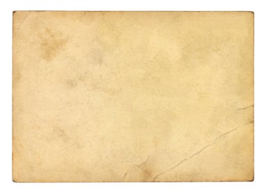 Eski kağıt arkaplanı izole edildi - (kırpma yolu dahil)