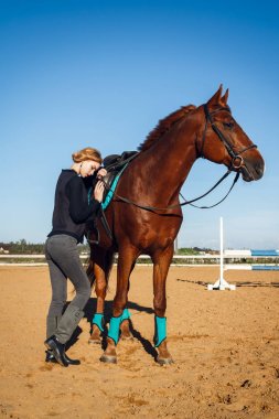 Moda kadın Portreler whith bir at