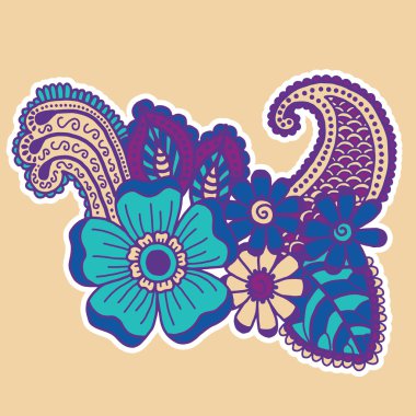 Mehndi tasarım. Desenleri.