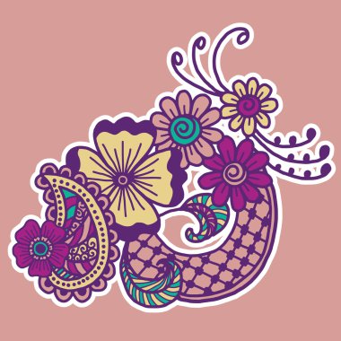 Mehndi tasarım. Desenleri.