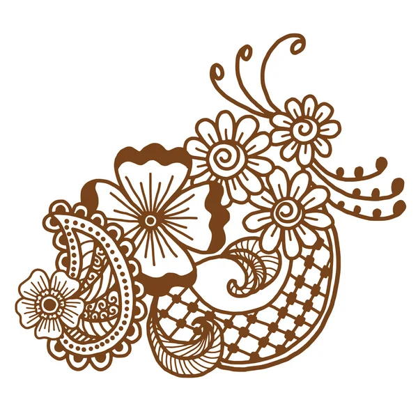 Mehndi ontwerp. Patronen. — Stockvector