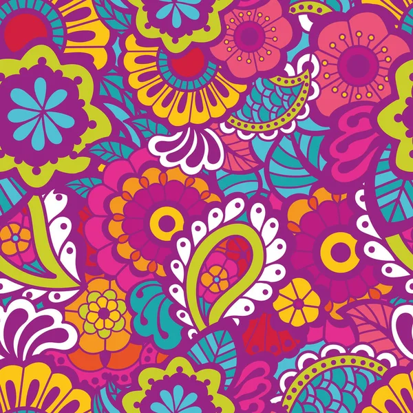 Paisley motif coloré sans couture — Image vectorielle