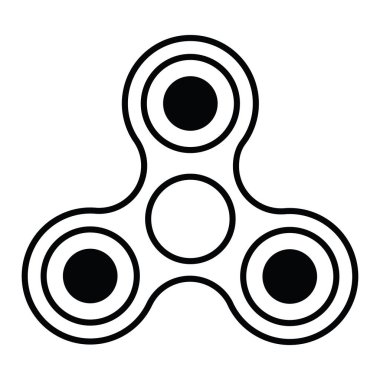 Fitget spinner. Modern oyuncak. Logo