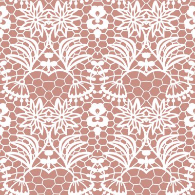 Çiçekli Dantel seamless modeli