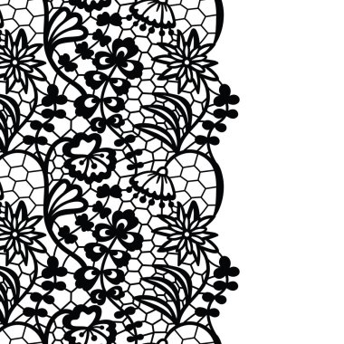 Dikişsiz dantel kenar. davetiye.