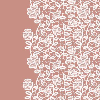 Dikişsiz dantel kenar. davetiye.