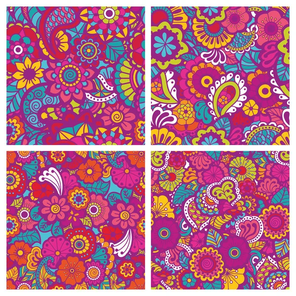 Paisley patrón de colores sin costuras — Vector de stock