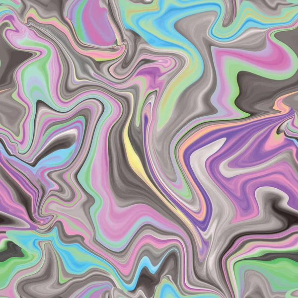 Мраморный бесшовный узор в неоновых ярких цветах . — стоковый вектор