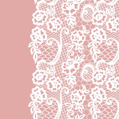 Dikişsiz dantel kenar. davetiye.