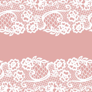 Dikişsiz dantel kenar. davetiye.